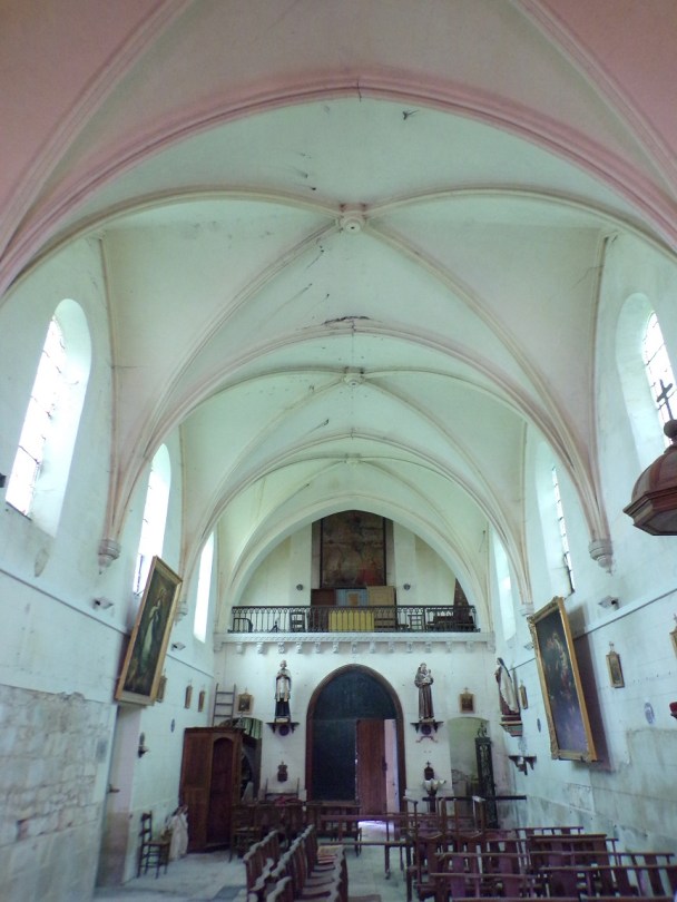 Brives sur Charente - L'église Saint-Etienne - Vue de l'autel (27 juin 2018) - 1155