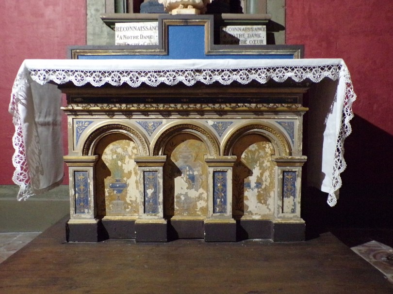 Cognac - L'église Saint-Léger - L'autel de la chapelle Notre Dame du Sacré Coeur (25 février 2019)