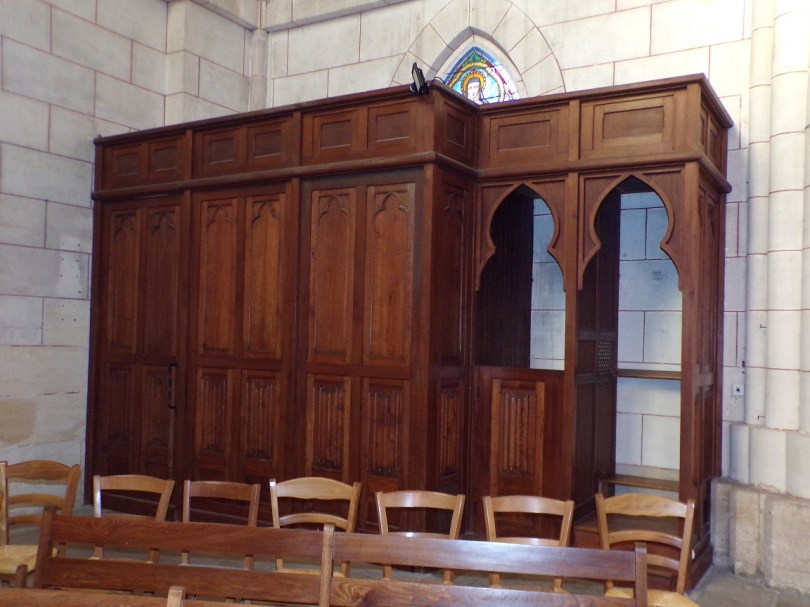Église Saint-Martin, du Sacré-Coeur - Le confessional (2 janvier 2019)