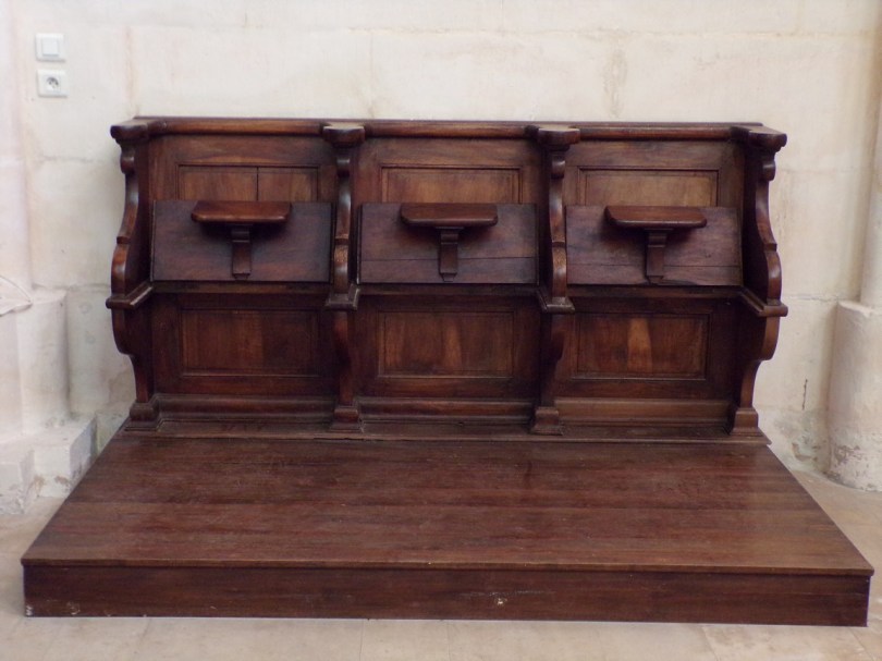 Église Saint-Martin, du Sacré-Coeur - Une stalle (2 janvier 2019)