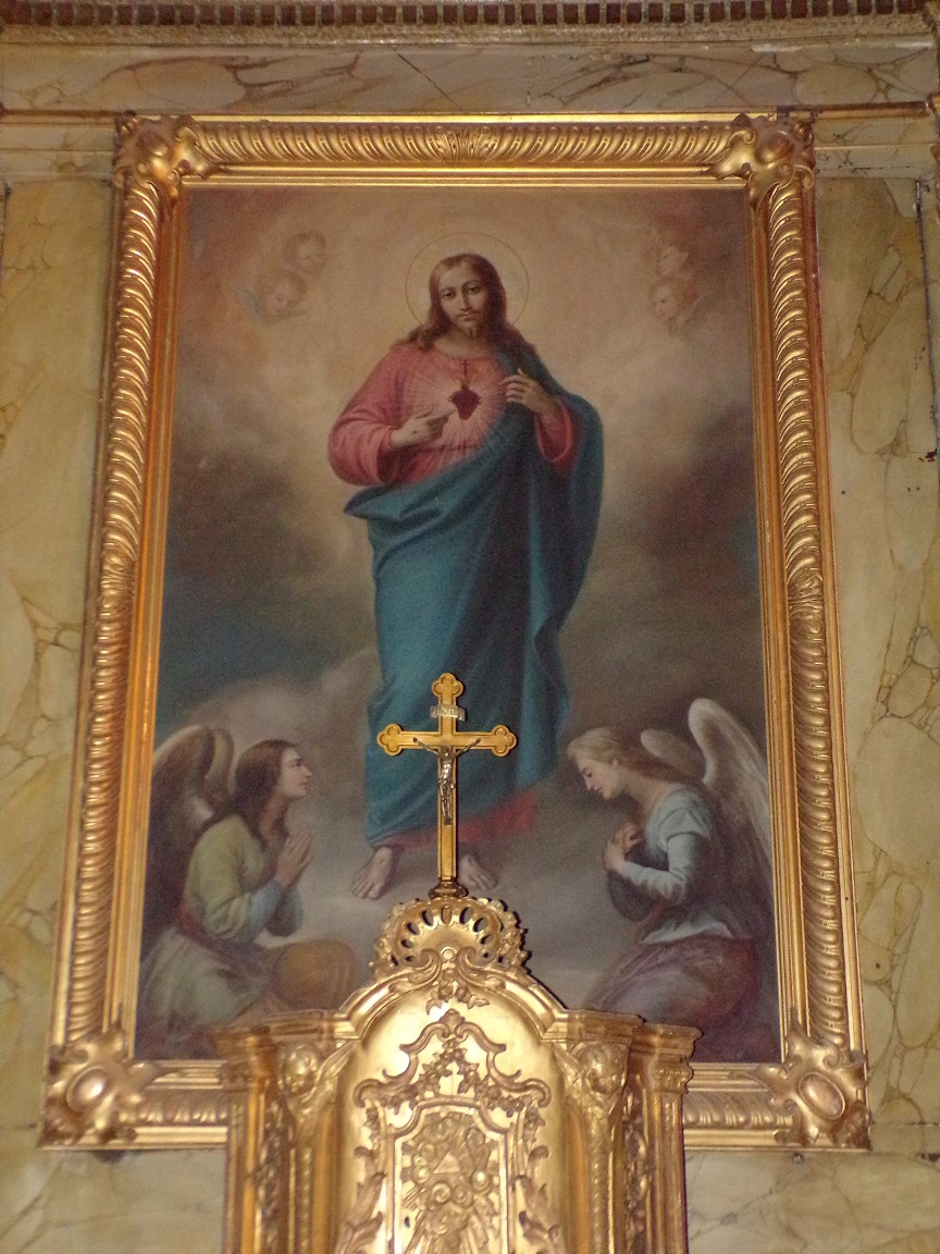 rue Aristide Briand - L'église Saint-Léger - Le tableau de la chapelle 'Sacré Coeur' (13 août 2016)