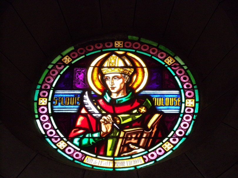 Eglise Saint Antoine – Le vitrail 'St Louis Toulouse' (19 mars 2021)