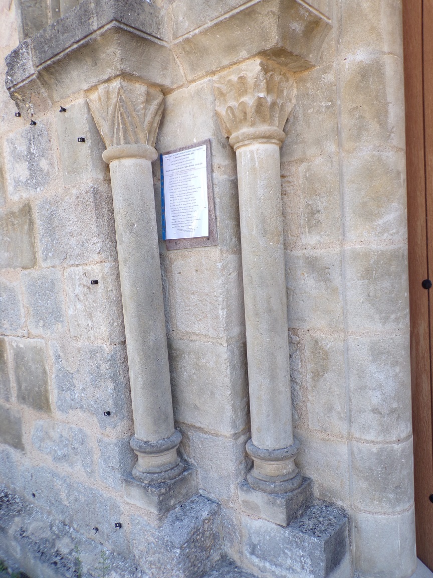 Les pilastres gauches (12 septembre 2021)