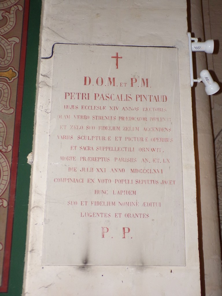 Plaque commémorative 'Petri Pascalis Pintaud' (22 mai 2022)