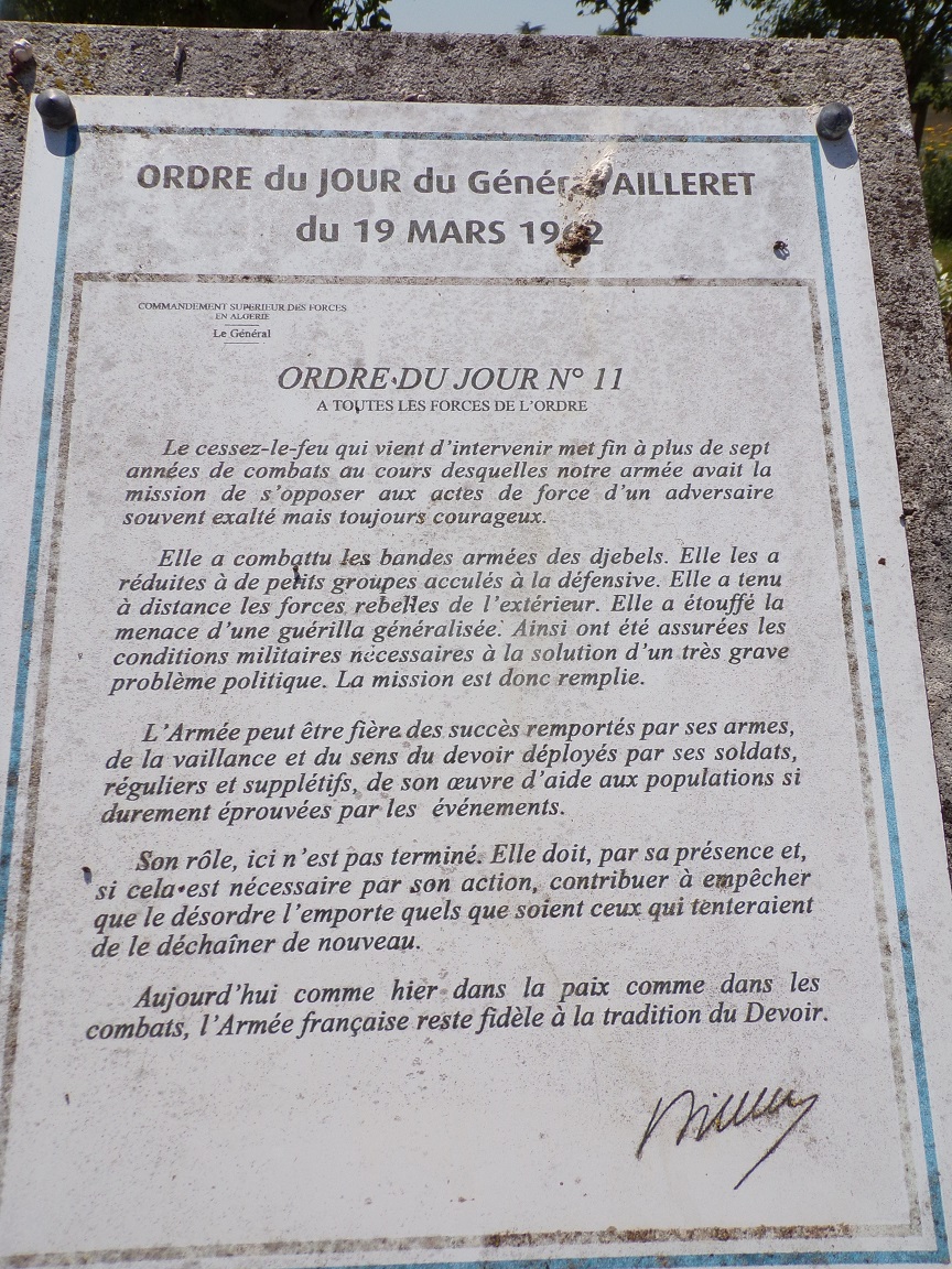 Ordre du jour du Général Ailleret (13 juin 2022)