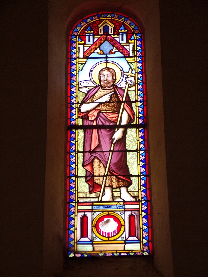 L’église Saint-Vivien – Le vitrail ‘St Jean Baptiste’ (5 juin 2022)