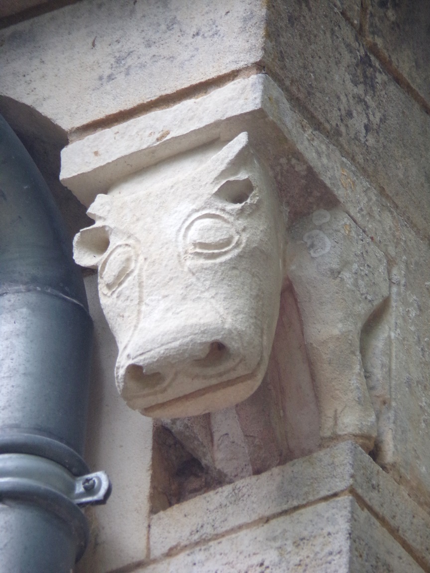 L’église Saint Sulpice - Un modillon (9 juin 2022)