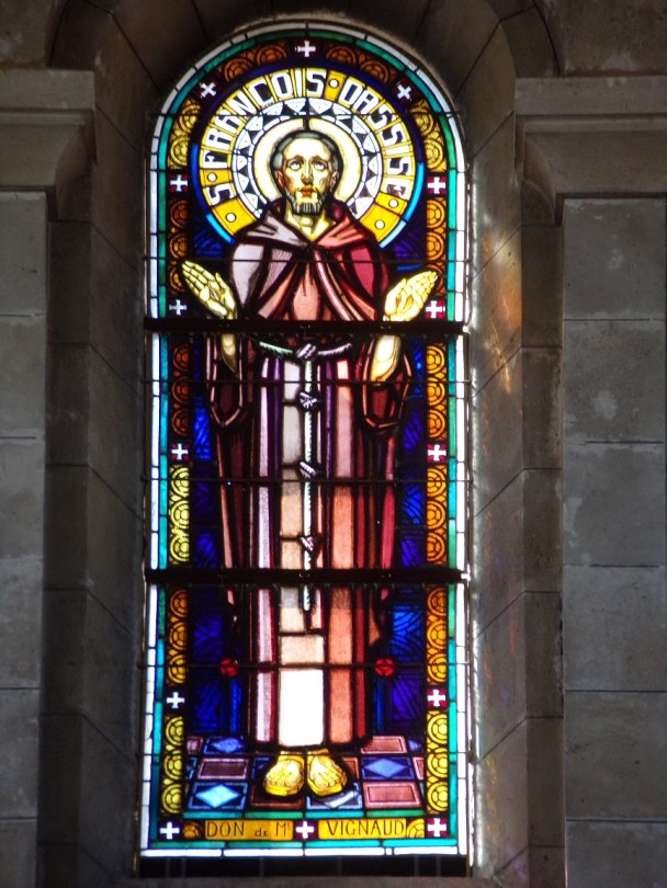 Eglise Saint Antoine – Le vitrail ‘St François d’Assise’ (20 septembre 2022)