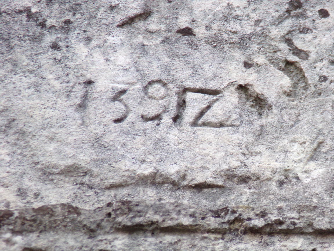 Mainxe - Le manoir - date illisible : 1591 (?) (23 mai 2018)