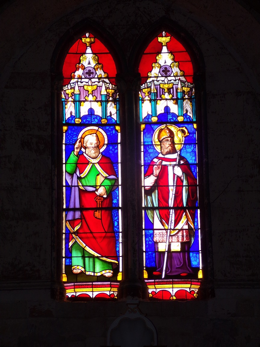 Neuvicq-le-Château – L’église Saint-Martin – Les vitraux ‘Sanctus Petrus et Sanctus Marginus’ (14 juin 2023)