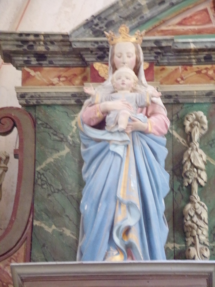 Saint-Fort sur le Né - L'église Saint-Fortunat - La Mère à l'Enfant (7 juin 2023)