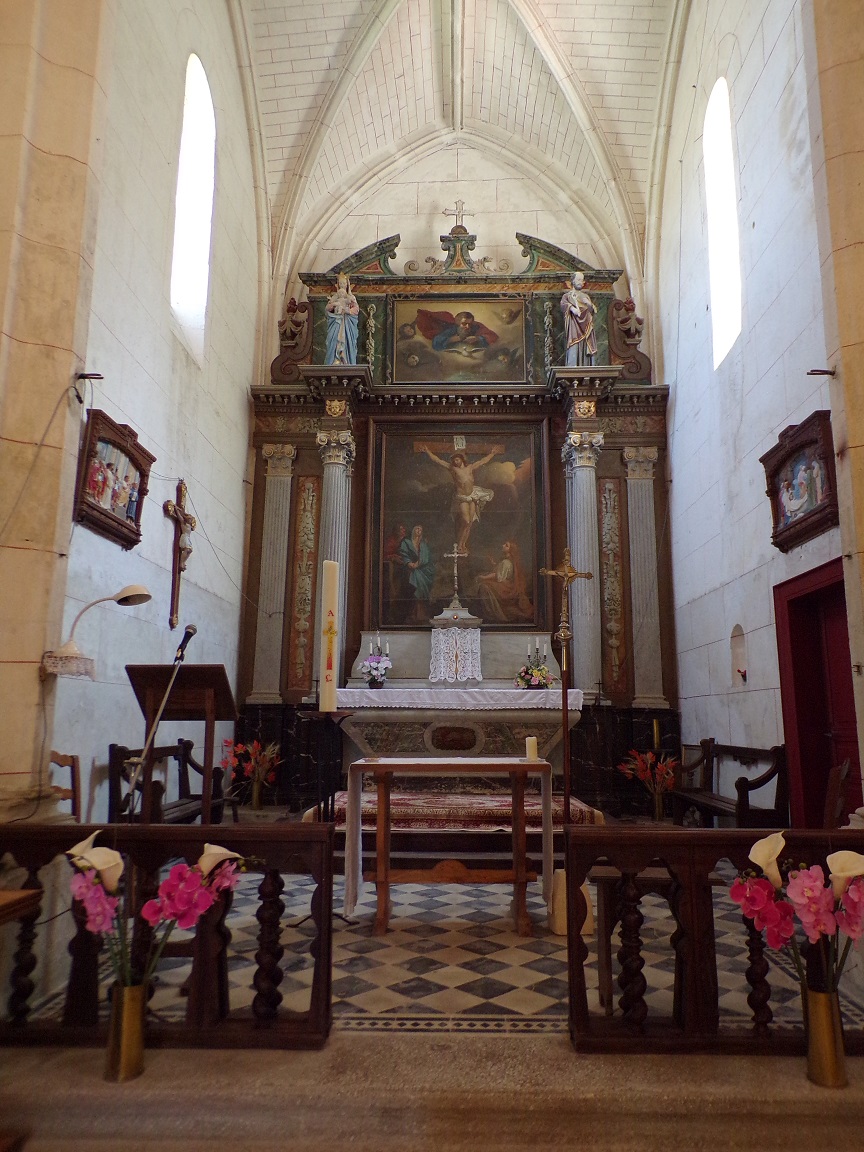 Saint-Fort sur le Né - L'église Saint-Fortunat - Le choeur (7 juin 2023)