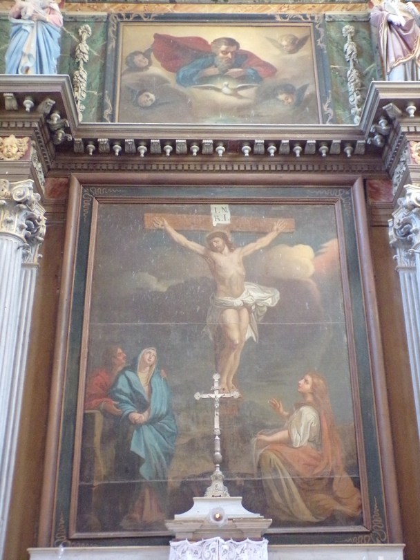 Saint-Fort sur le Né - L'église Saint-Fortunat - Le tableau de l'abside (7 juin 2023)