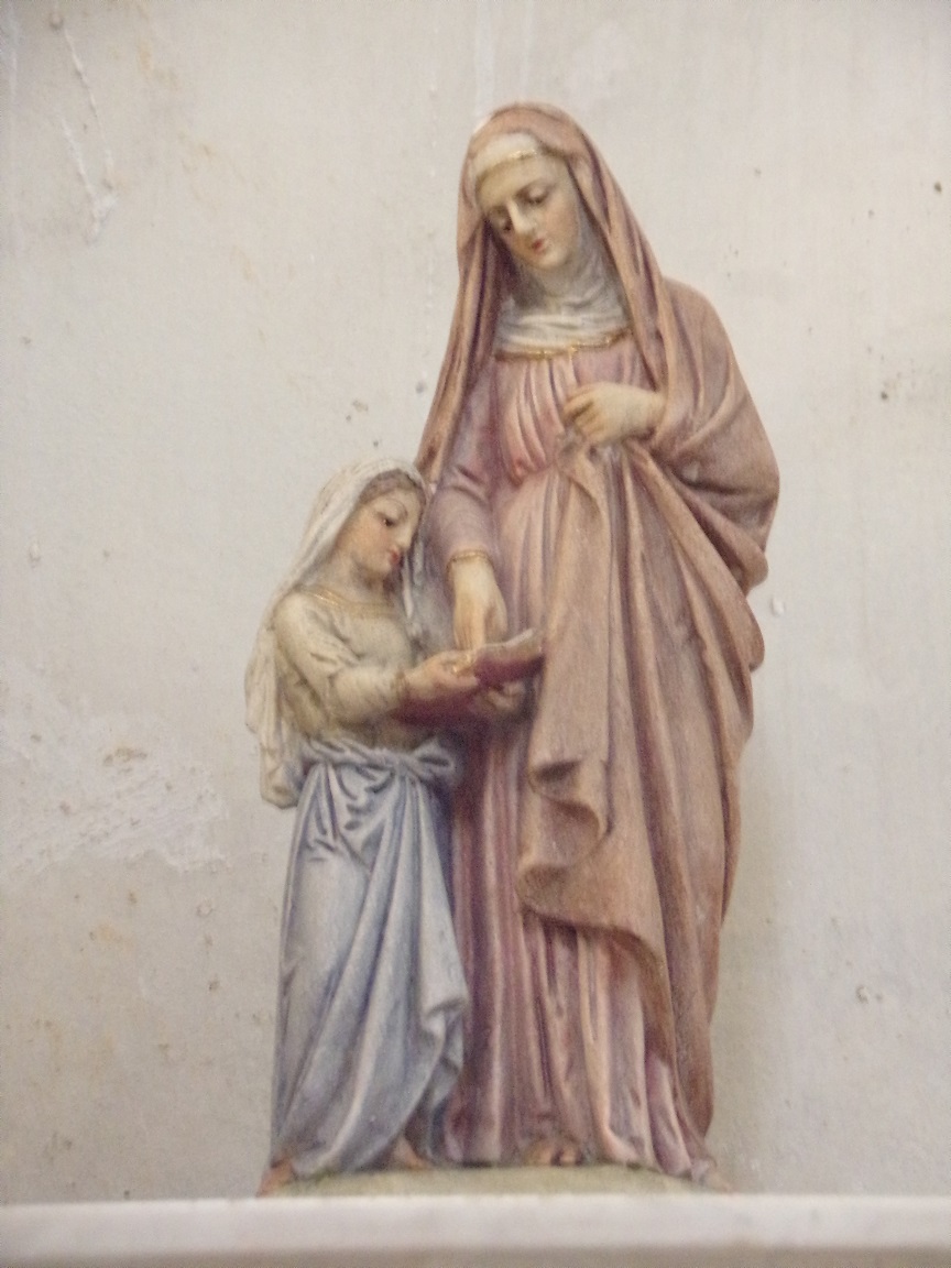 Saint-Fort sur le Né - L'église Saint-Fortunat - Une statue à la chapelle 'Vierge Marie' (7 juin 2023)