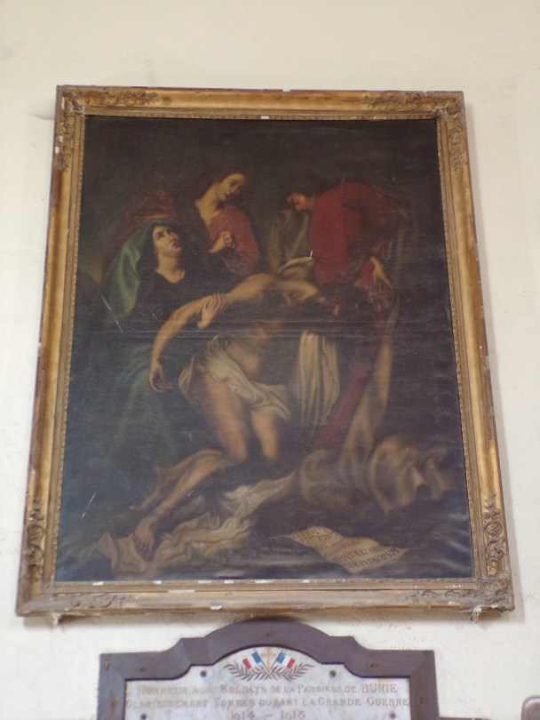 Burie – L’église Saint-Léger – Un tableau (2 septembre 2023)