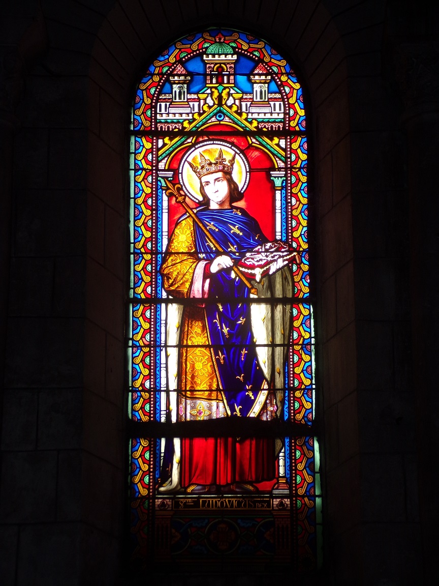 Jarnac – L’église Saint-Pierre – Le vitrail ‘St Ludovic’ (4 octobre 2023)