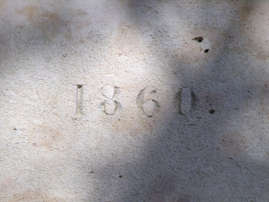 Cherves – Porche datée '1860' (14 février 2024)