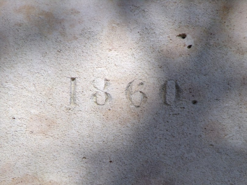 Cherves – Porche datée '1860' (14 février 2024)