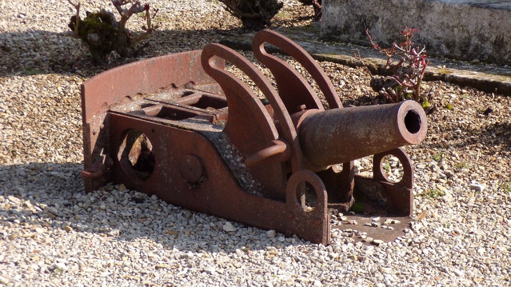 Prignac - le canon à côté de la mairie (24 février 2018)