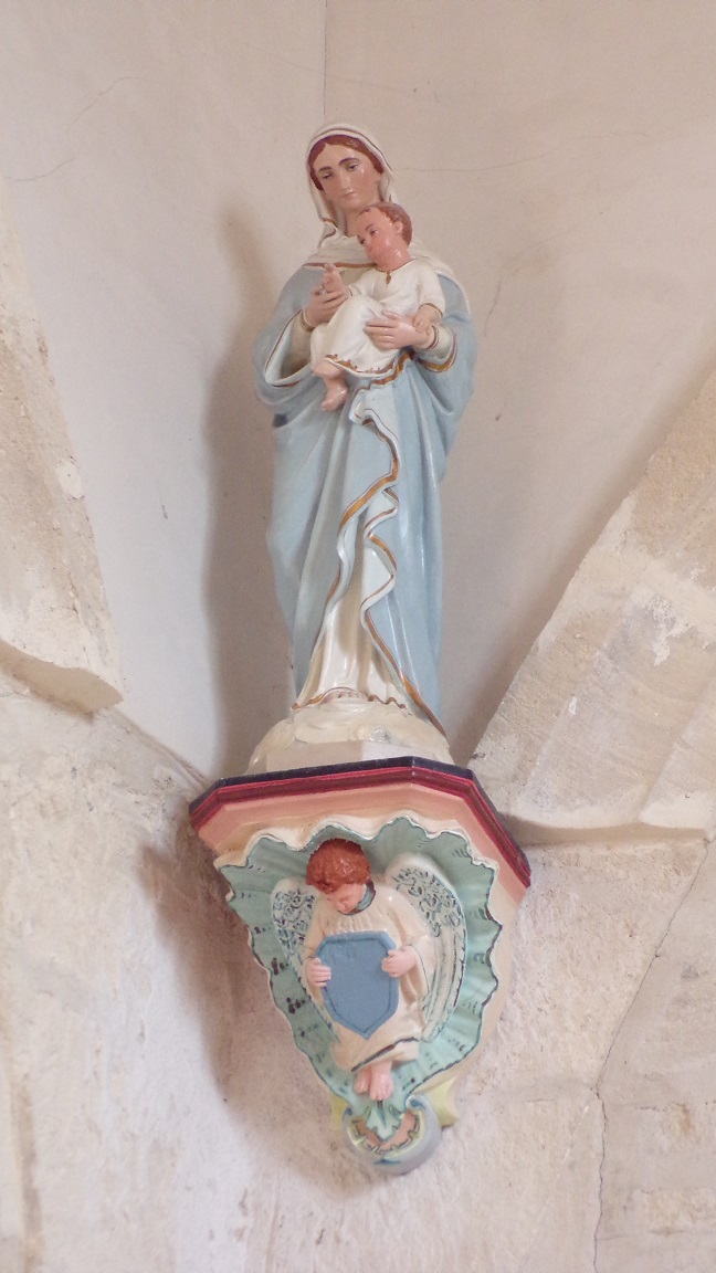 Prignac - L'église Saint-Pierre - Vierge à l'Enfant (24 février 2018)