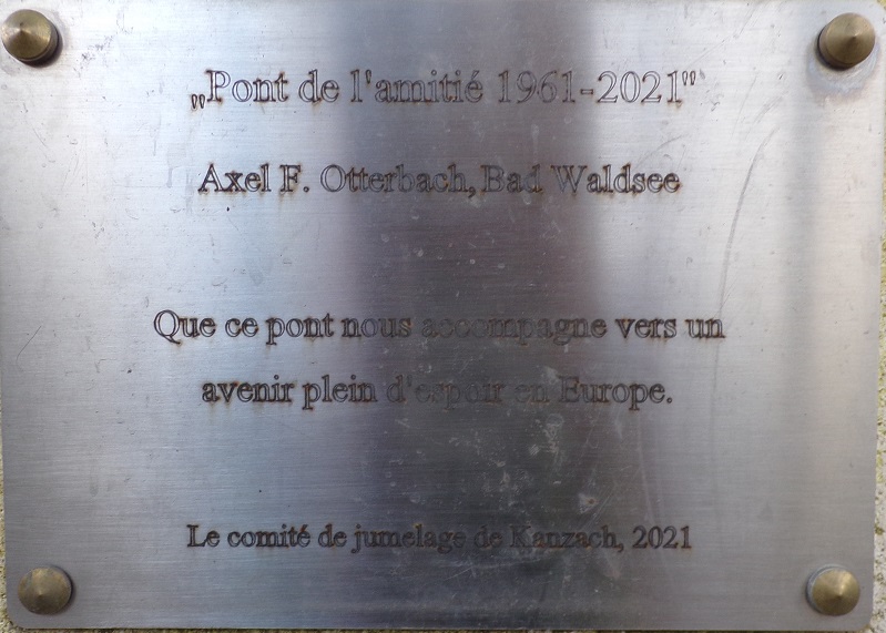 Segonzac – Pont de l'amitié 1961 - 2021 (10 avril 2024)