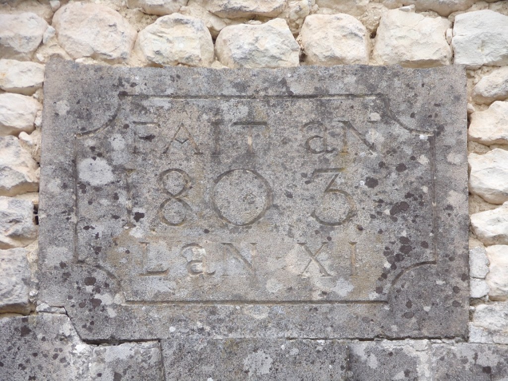 Angeac-Champagne – Un portail daté '1803' (15 mai 2024)