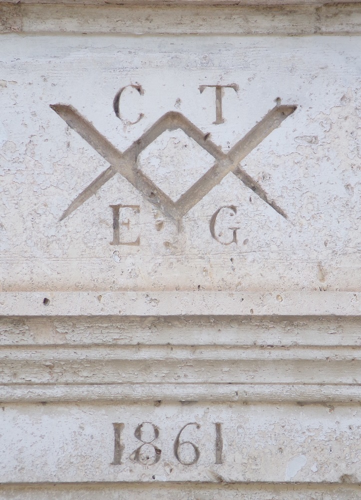 Neuvicq-le-Château – Maison - 3 Grand rue - inscription 'C.T. - E.G. - 1861' (13 juin 2024)